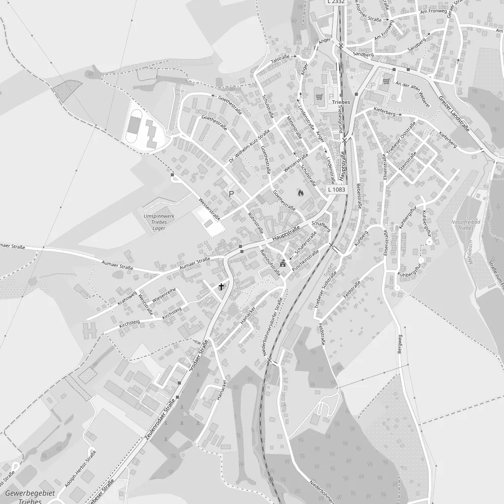 Karte: Hauptstraße 11, 07950 Zeulenroda-Triebes